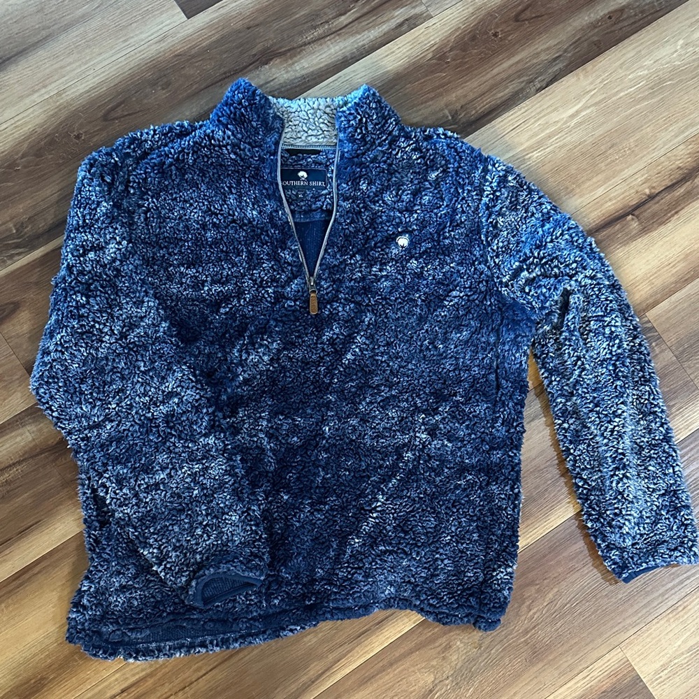 Southern Tide Navy Teddy Jacket